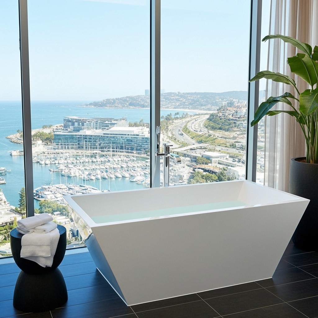 Tecla Acrylic Freestanding Bathtub Made in Turkey